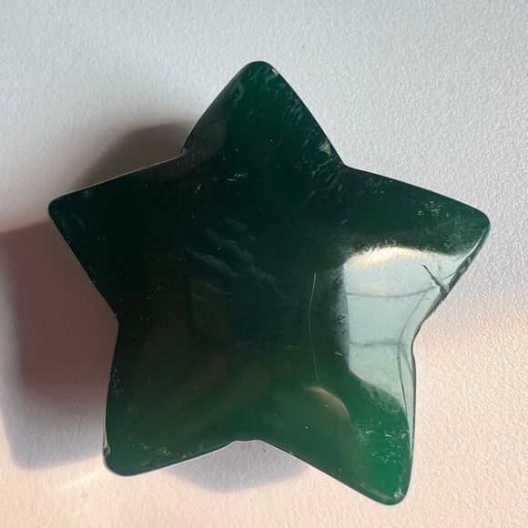Green Agate‎ Star Carving - Picture 4 of 7
